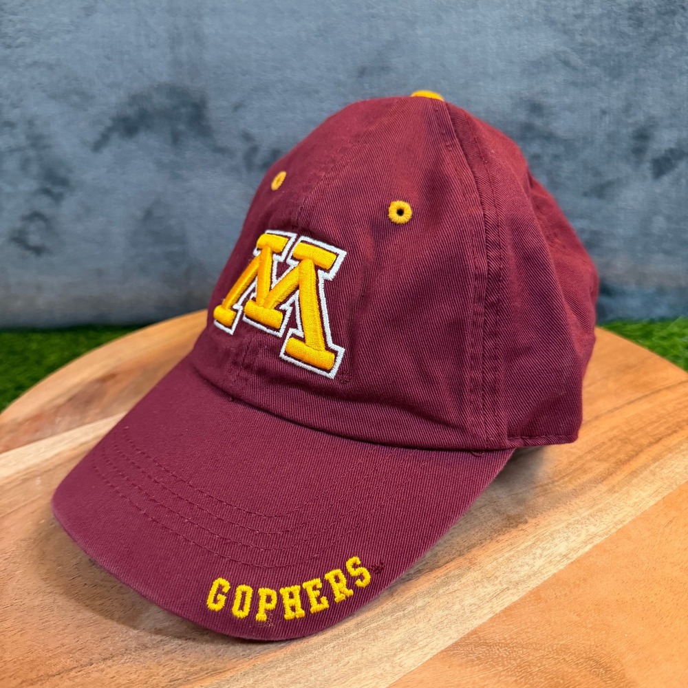 Captivating Headwear Minnesota Golden Gophers Hat Men One Size Maroon Adjustable